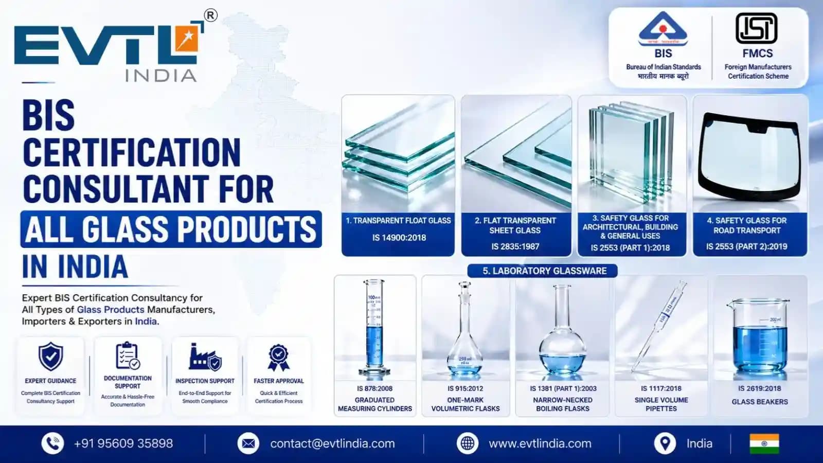 BIS Certification Consultant for All Glass Products in India