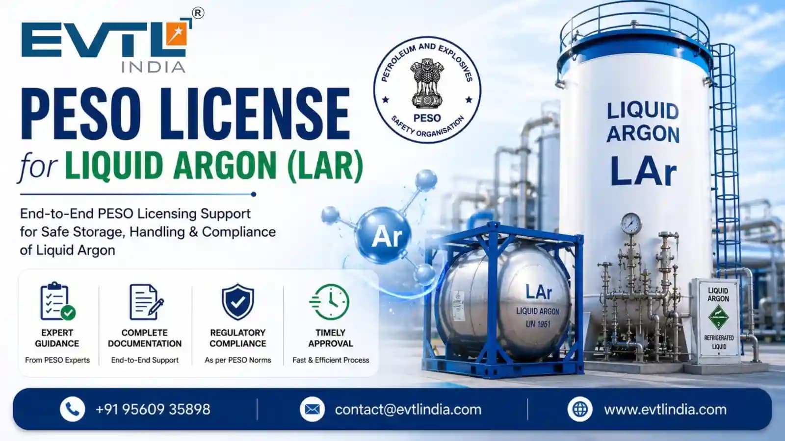 PESO License for Liquid Argon (LAR)