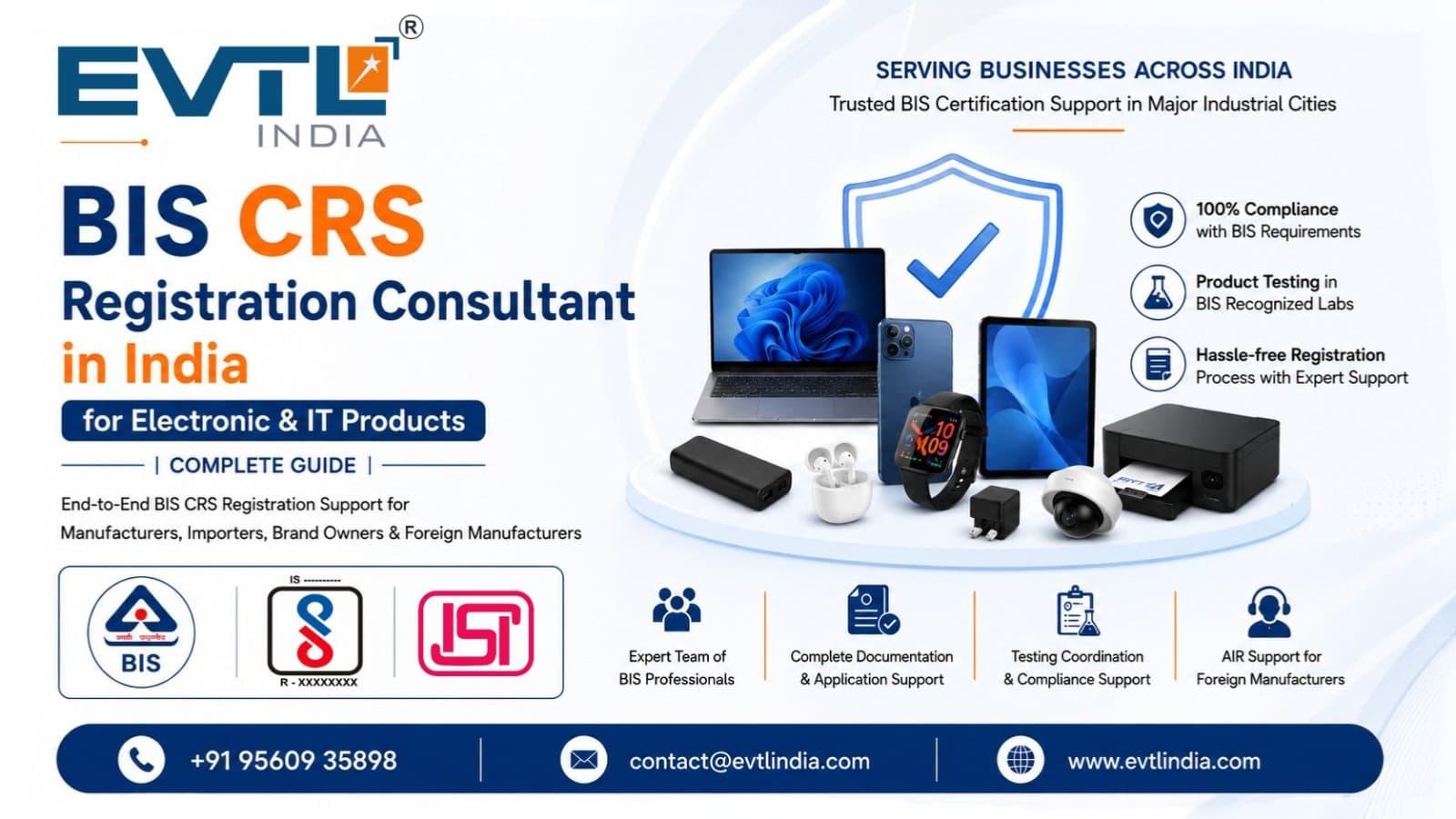 BIS CRS Registration Consultant in India for Electronic & IT Products | Complete Guide