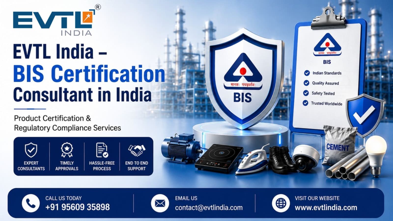 EVTL India – BIS Certification Consultant in India | Product Certification & Compliance Services