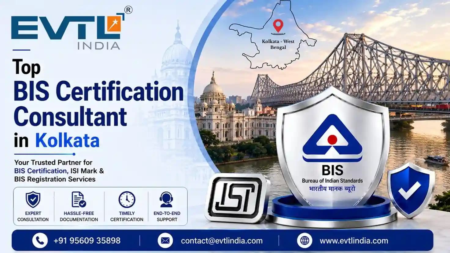 Top BIS Certification Consultant in Kolkata- EVTL India