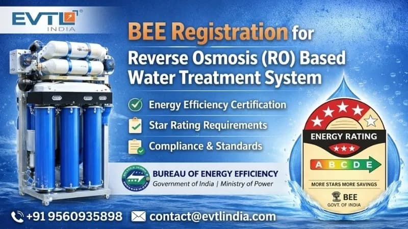 BEE certification for Reverse Osmosis (RO) Based Water Treatment System