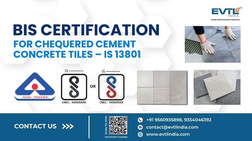 Bis Certification For Chequered Cement Concrete Tiles – Is 13801