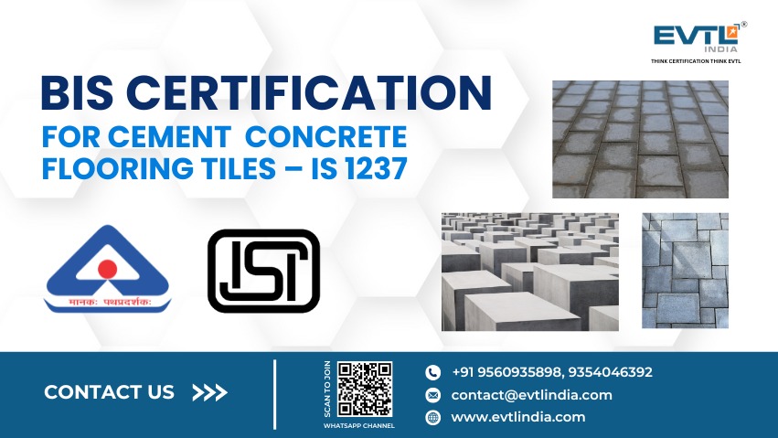 Bis Certification For Cement Concrete Flooring Tiles – Is 1237